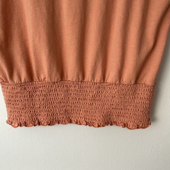 A New Day small peach smocked top. - Picture 3 of 4